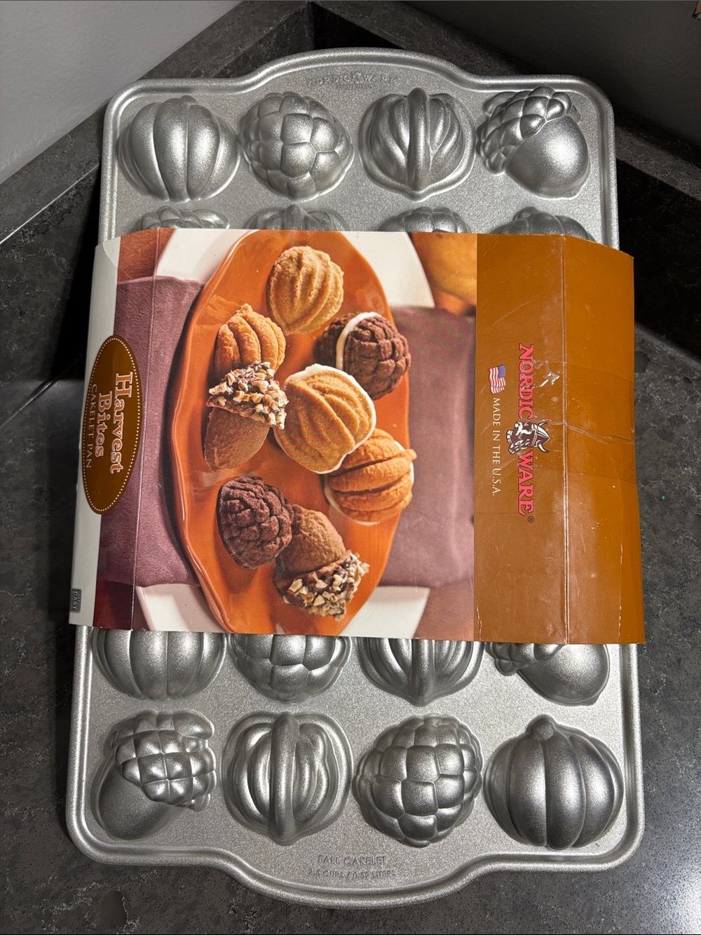 Nordic Ware Silver Harvest Mini Mold Baking Pan